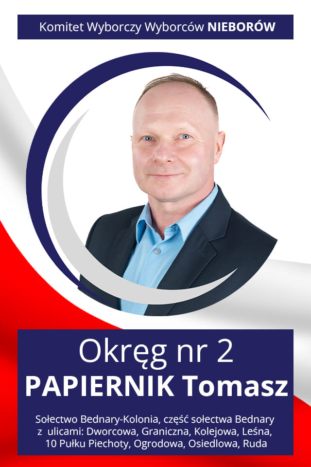 ulotka wybory 2024 Tomasz Papiernik