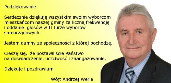 werle podziekowanie